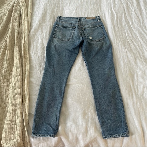$215 GRLFRND Medium Wash Karolina Distressed Jeans - Picture 10 of 10